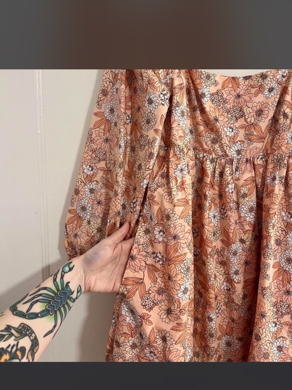 J.Crew Squareneck 100% Cotton Poplin Dress in the Zinnia Floral Print - Picture 11 of 12